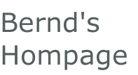 Bernd's Hompage